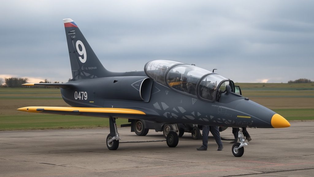 L-39 Skyfox na letišti