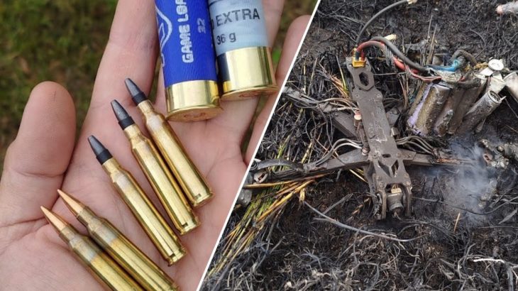 Protidronová munice a sestřelený dron