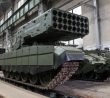 Raketomet TOS-1A s vylepšeními proti dronům