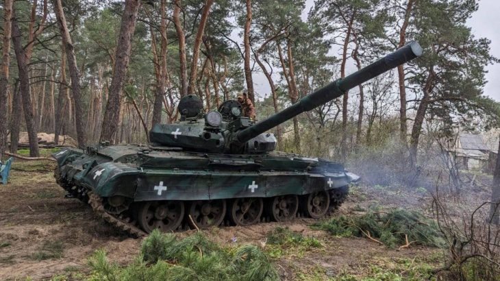 Tank T-62M na Ukrajině