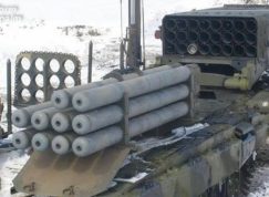 Raketomet TOS-1 s raketami