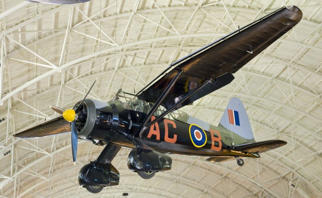 Westland Lysander, expozice Nrodního muzea letectví a kosmonautiky, USA