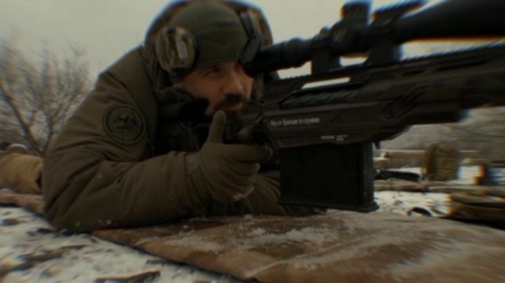 Ruský odstřelovač Jaroslav Jakubov