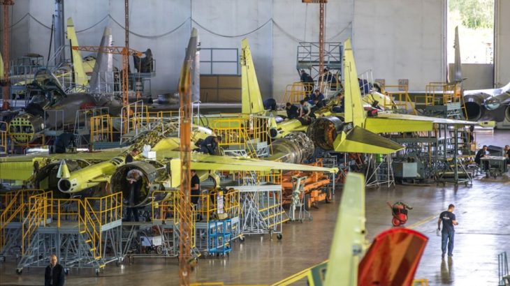 Výroba letounů Su-35