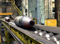 Výroba pouzder dělostřeleckých granátů