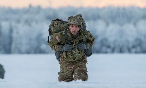 Americký voják v zimě