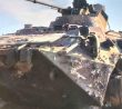 Zničený obrněný transportér BTR-82A