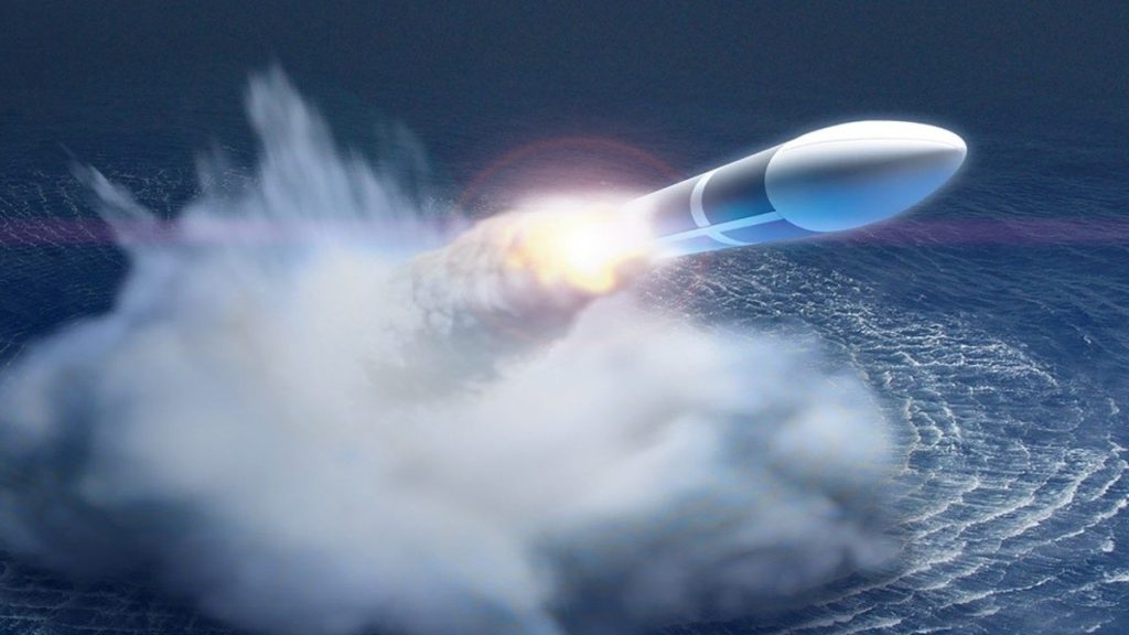 Animace hypersonické zbraně CPS