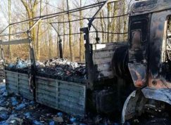 Zničený KamAz ruské armády