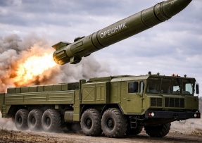 Ilustrace Orešniku při odpalu