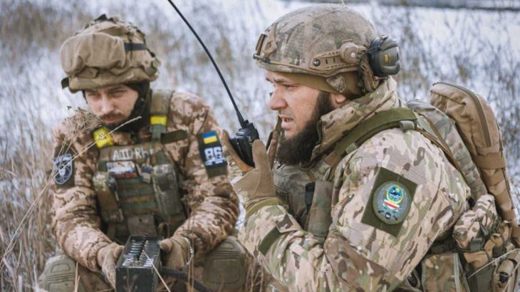 Čečenci z Praporu šejka Mansura