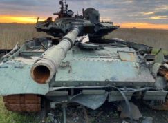 Zničený ruský tank T-80BVM