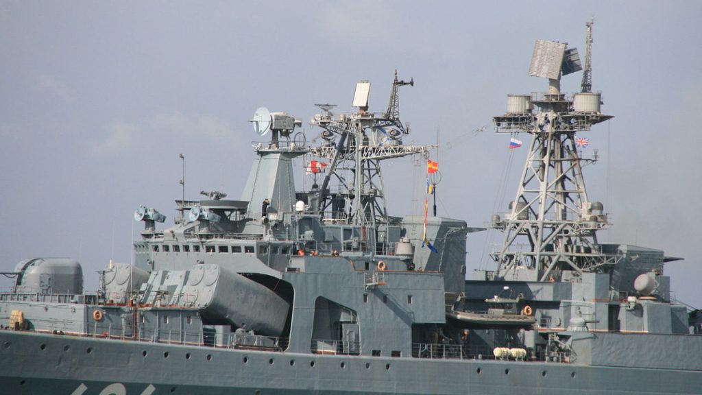 Torpédoborec třídy Udaloj má již zastaralé senzory a výzbroj