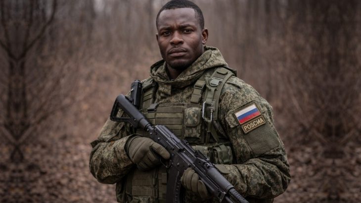Africký žoldnéř v ruské armádě
