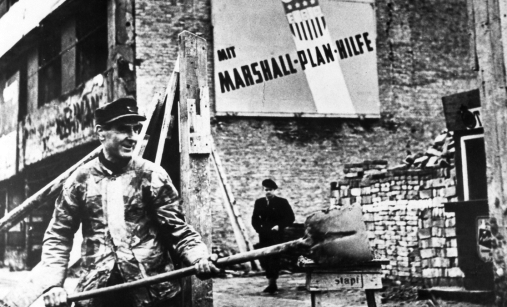 Obnova západního Berlína za pomoci Marshallova plánu