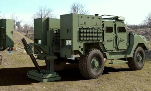 Vozidlo Patriot s minometem