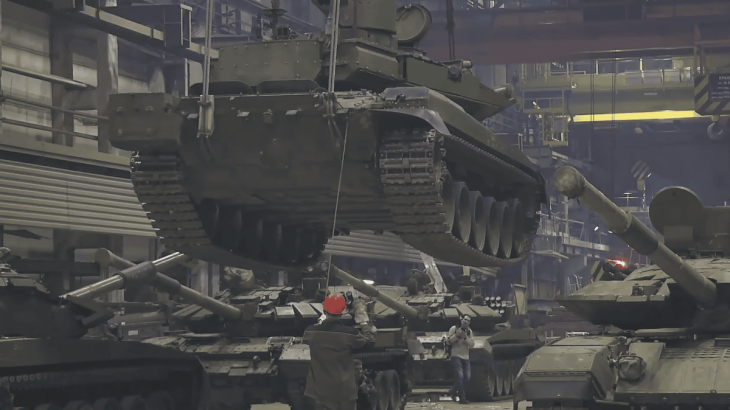 Tanky při modernizaci v Uralvagonzavodu