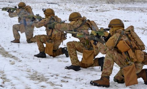 Ukrajinské speciální síly v zimě