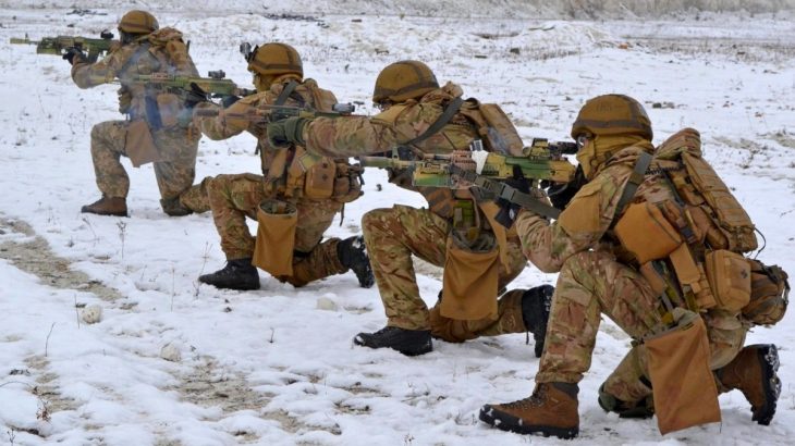 Ukrajinské speciální síly v zimě