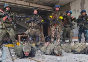 43. brigáda ukrajinské armády zajala 4 Rusy, kteří chtěli vztyčit vlajku v obci Kivšarivka