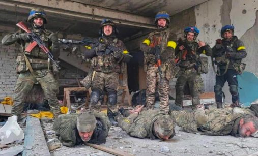 43. brigáda ukrajinské armády zajala 4 Rusy, kteří chtěli vztyčit vlajku v obci Kivšarivka