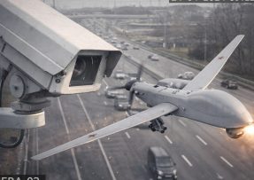 Dopravní kamera zachycuje dron