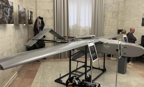 Vystavený dron FP-2