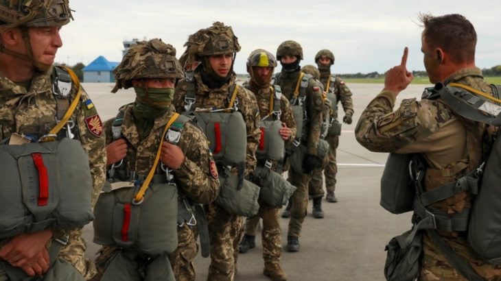 Ukrajinští a polští parašutisté