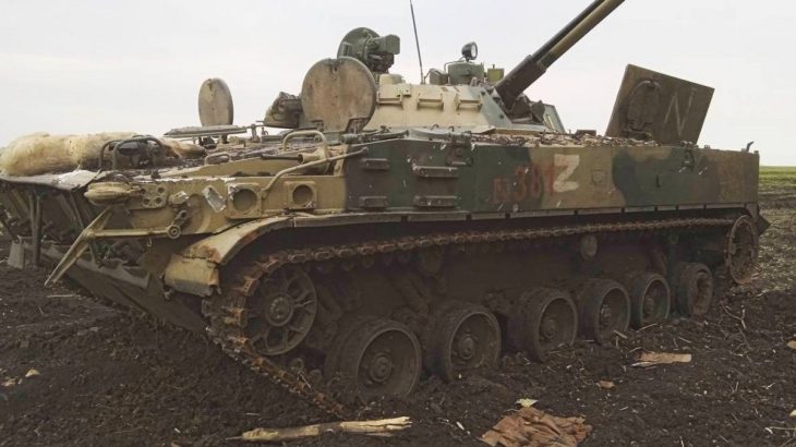 Ruské BMP-3 s prasetem