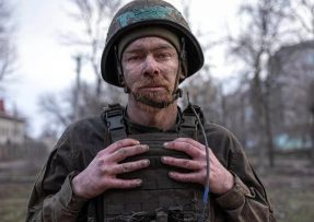 Ukrajinský voják bez rotace