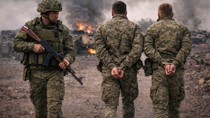 Ukrajinští vojáci zajatí Rusem