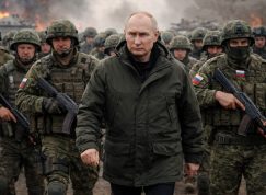 Vladimir Putin a ruští vojáci