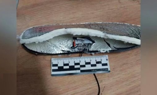 Vložka do bot s výbušninou