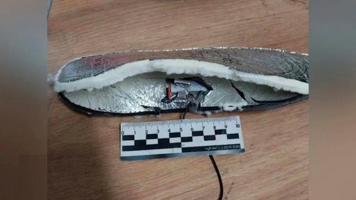 Vložka do bot s výbušninou