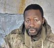 Ukrajinci zajatý africký žoldnéř