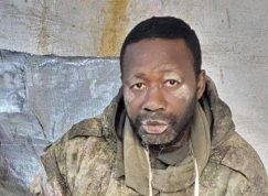 Ukrajinci zajatý africký žoldnéř