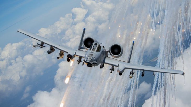 A-10 Thundebolt II použil světlice