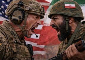 Americký a íránský voják proti sobě