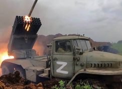 Raketomet Grad-21 ruské armády