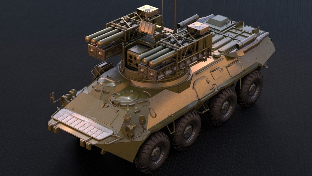 Krona na BTR-80