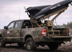 Mobilní odpalovač dronů Shahed (Geran)