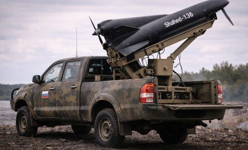 Mobilní odpalovač dronů Shahed (Geran)