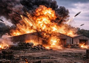 Vybuchující muniční sklad