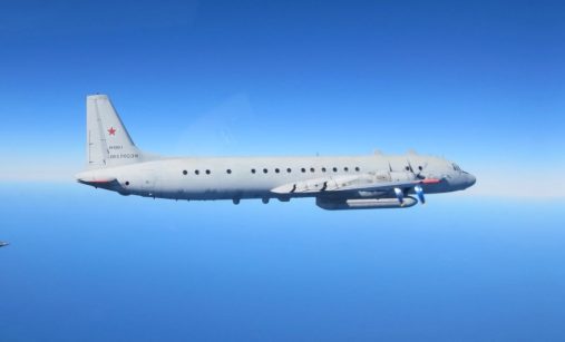Ruský Il-20 nad Baltským mořem