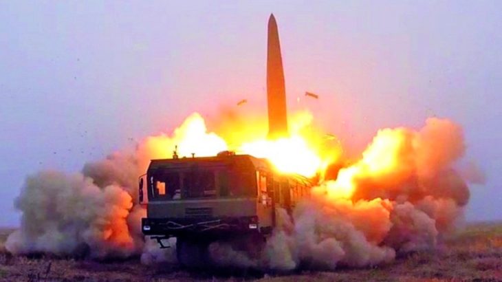 Odpálení rakety Iskander