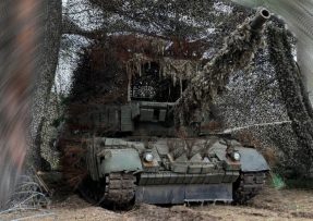 Ukrajinský Leopard 1A5 jako carský tank