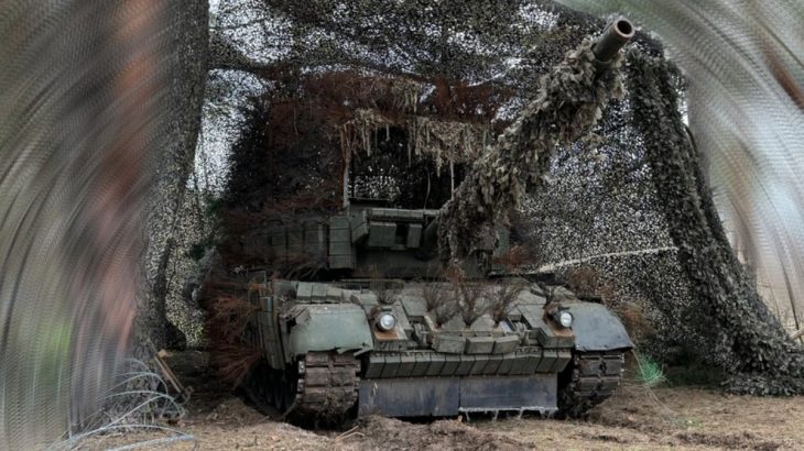 Ukrajinský Leopard 1A5 jako carský tank