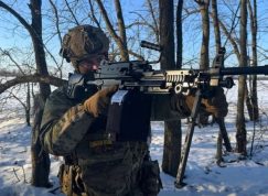 Ukrajinský kulometčík s FN Minimi