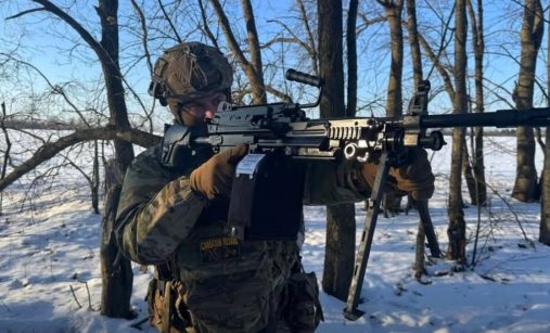 Ukrajinský kulometčík s FN Minimi