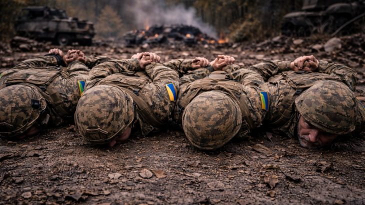 Ukrajinští zajatí vojáci